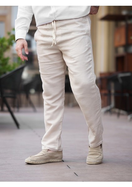 Müslin Kumaş Hafif Rahat Jogger