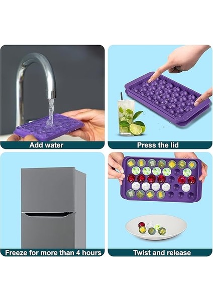 Home Büyük Küre Buz Kalıbı 33 Adet Buz - Yuvarlak Buz Kalıbı, Shot Bardağı Buz Kalıbı, Bardak Buz Kalıbı, Buz Kabı, Buzluk Kabı (1, Pembe, 33 Pcs) fırsatları