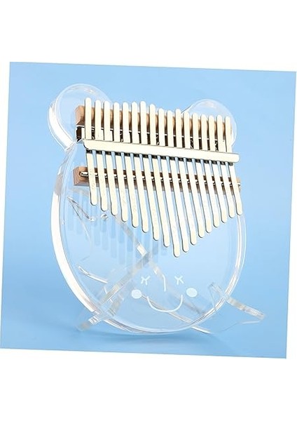 1pc Akrilik Kalimba Standı Şeffaf Müzik Aleti Aksesuarı Parmak Piyano Destekli Dayanıklı Tasarım Pratik Kullanım Için Seçim indirimleri