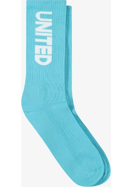 Unıted4 Unisex Mavi Çorap