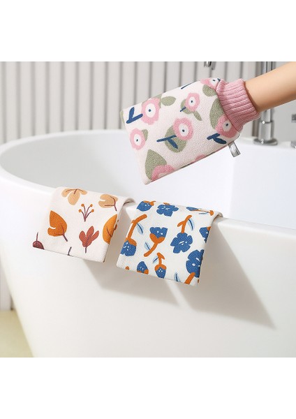 2'li Mikrofiber Banyo Duş Kesesi Eldiveni Ölü Deri Temizleyici Içi Lif Dışı Kese Karışık Renk fiyatları