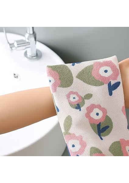 2'li Mikrofiber Banyo Duş Kesesi Eldiveni Ölü Deri Temizleyici Içi Lif Dışı Kese Karışık Renk modelleri