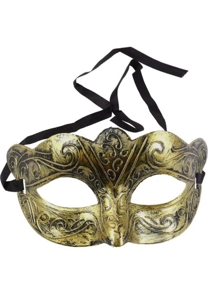Altın Renk Eskitme Balo Maskesi – Venedik Tarzı Parti Maskesi fırsatları
