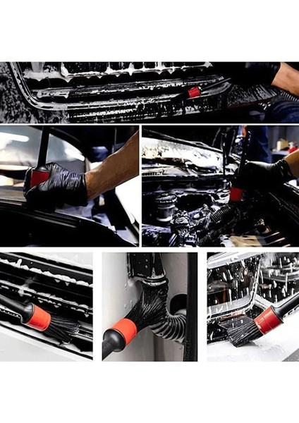 5'li Kaliteli Farklı Boyutlarda Oto Detay Fırça Seti 5 Adet Oto Araba Yıkama Klima Temizleme Fırçası fiyatları