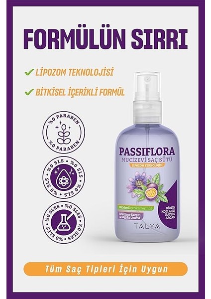 Passiflora Mucizevi Saç Sütü 200 ml - Dökülme Karşıtı - Sağlıklı Saç Uzatma Etkili - Durulanmayan Saç Bakım Sütü - Kolay Tarama, Dolgunluk, Yumuşaklık - Bakımlı Saçlar - Tüm Saç Tiplerine Uygun indirimleri