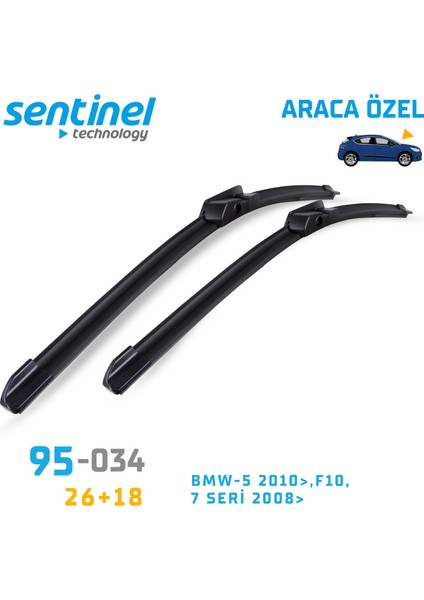 Sentinel Bmw 5 Serisi 2010 Silecek Takımı (650X450MM) (Cam Sabunu Hediyeli) fiyatları