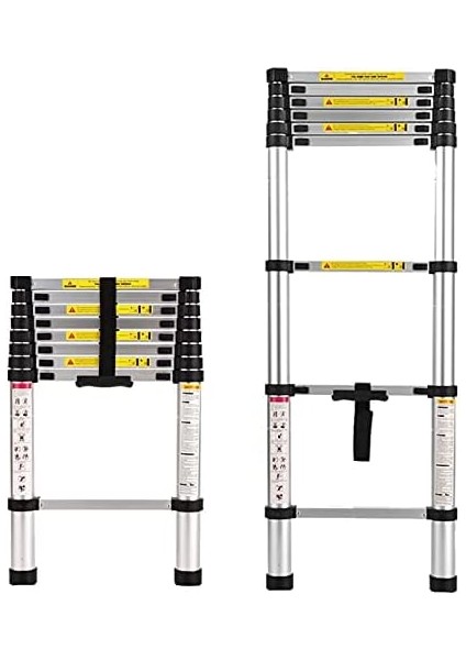 2 mt Alüminyum Teleskopik Merdiven 7 Basamaklı