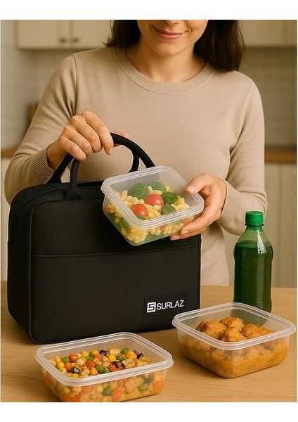 ve Soğuk Gıda Taşıma Termal Çanta – Piknik, Kamp, Yolculuk, Okul ve Ofis Için Pratik Çözüm (Siyah) modelleri