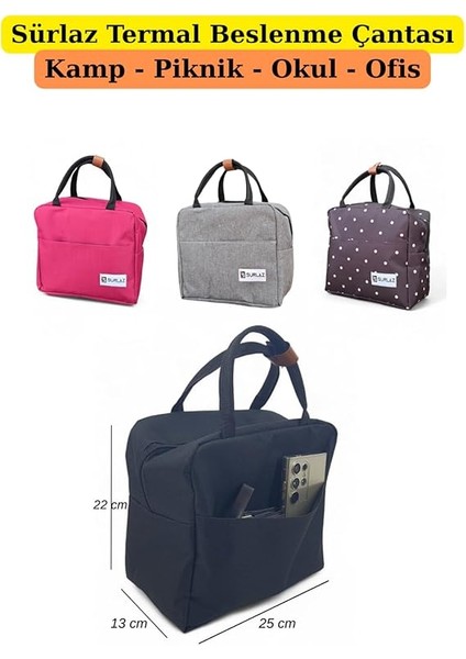 ve Soğuk Gıda Taşıma Termal Çanta – Piknik, Kamp, Yolculuk, Okul ve Ofis Için Pratik Çözüm (Siyah) fırsatları
