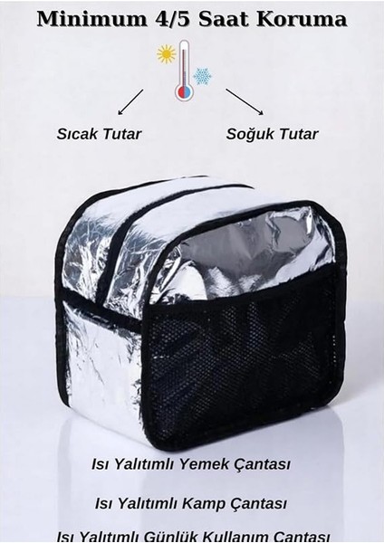 ve Soğuk Gıda Taşıma Termal Çanta – Piknik, Kamp, Yolculuk, Okul ve Ofis Için Pratik Çözüm (Siyah) indirimleri