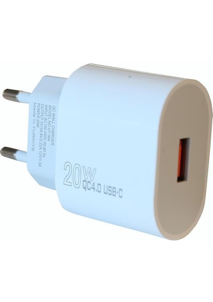 ELB03-20USB Beyaz 20W USB Şarj Kafa Qc4.0(Akıllı Koruma-Hızlı Şarj-Isıya Dayanıklı) fiyatları