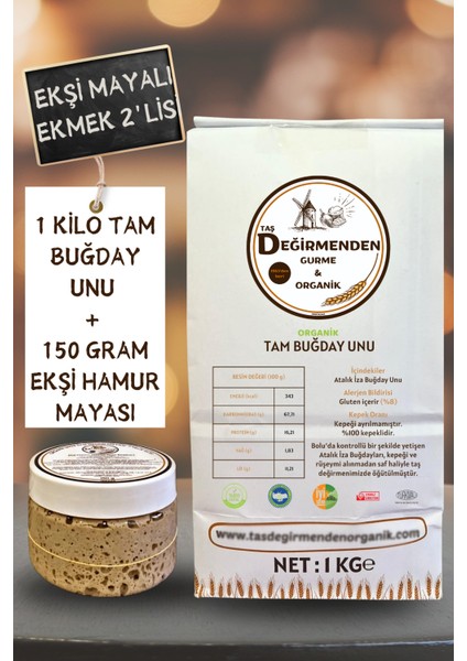 Atalık Tam Buğday Unu - Siyez Ekşi Hamur Mayası fiyatları