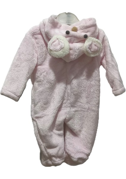 My Baby Kumsal Ayıcık Kelebek ve Petek Desenli Kapişonlu Polar Bebe Tulumu Dandini fiyatları