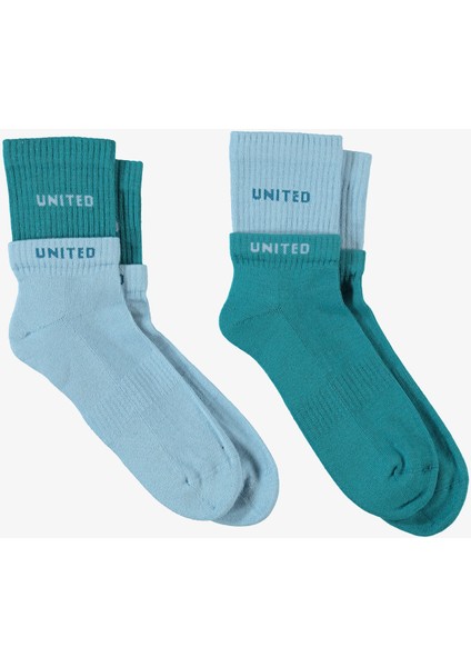 Unıted4 Street Erkek Mavi 2'li Çorap