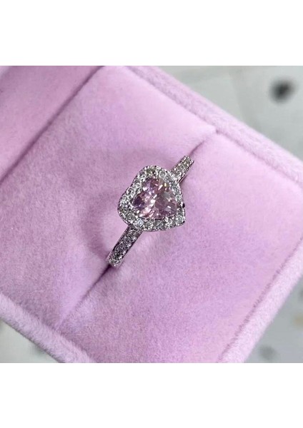 Ayarlanabilir Pembe Pandora Çelik Yüzük