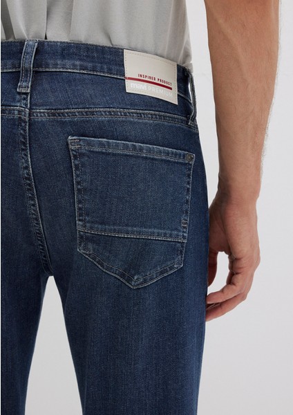 Marcus Mavi Premium Vintage Koyu Mavi Jean Pantolon 0035190652