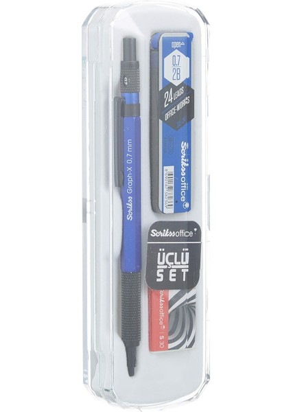 Graphx 3'lü Set Versatil 0.7 mm Mavisilgimin 0.7 mm