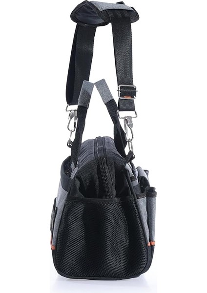 Geniş Ağızlı Ağır Hizmet Bez Alet Takım Çantası, Gri/siyah. modelleri