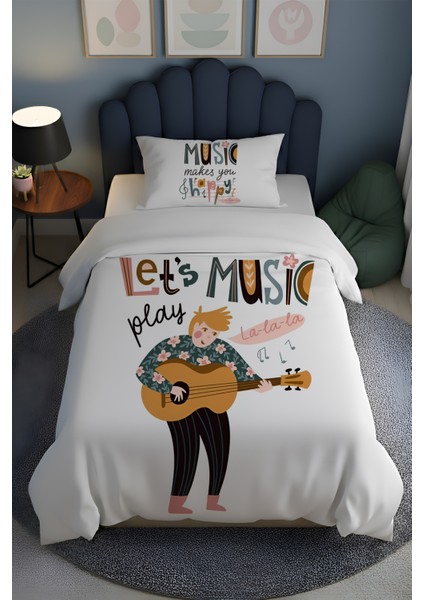 %100 Pamuk Tek Kişilik Nevresim Takımı