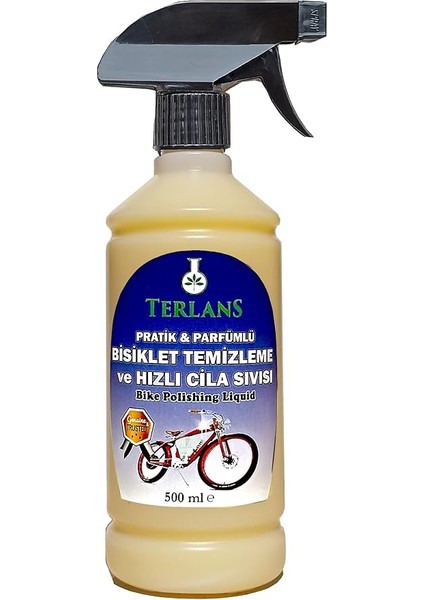 Parfümlü Bisiklet Temizleyici Hızlı Cila 500 ml + Mikrofiber Bez