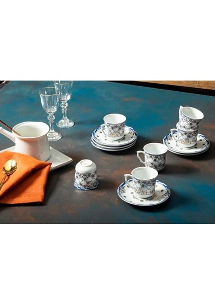 Sadabad 6 Kişilik Kahve Takımı 77CC fiyatları