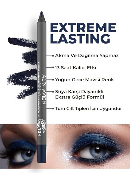 Avıen Suya Dayanıklı Gece Mavisi Göz Kalemi - 13 Saat Kalıcı Etki - Extreme Lasting Effect Eye Pencil fiyatları