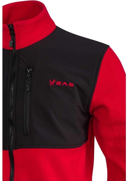 Cliff Erkek Parçalı Ince Polar Sweatshirt Kırmızı fiyatları