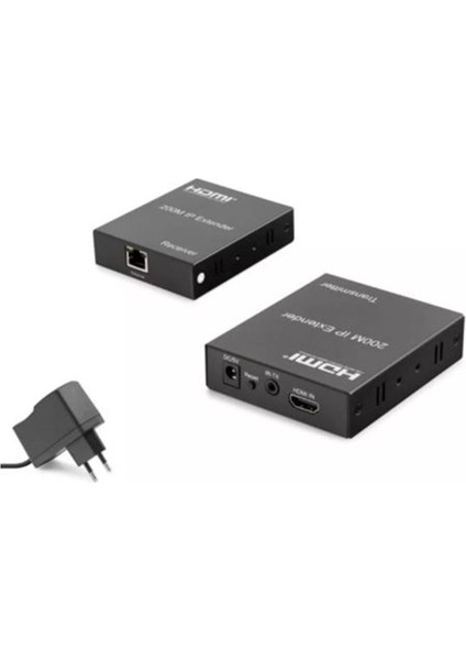 HDX1349 200M HDMI Extender 480P - 720P - 1080P Ip Siyah