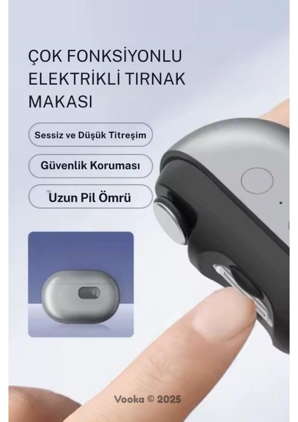 4’ü 1 Arada Şarjlı Tırnak Kesme ve Törpüleme Makinesi | LED Işıklı, Sessiz Motorlu, Taşınabilir modelleri