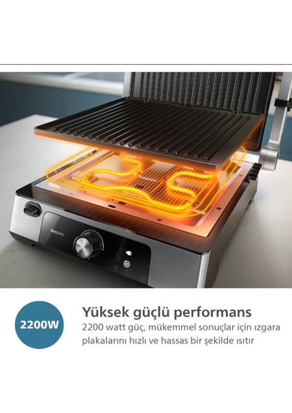 5000 Serisi Izgara ve Tost Makinesi Inox 2200W 5000 Serisi Philips El Blenderi+Hassas Mutfak Tartısı modelleri