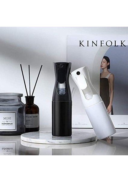 Uervoton Püskürtme Şişeleri Sürekli Ultra Ince Sis Boş Su Şişeleri Kuaför Spreyi Şişeler Salon Kuaför Saç Aleti Su Püskürtücü (160 Ml, Siyah)