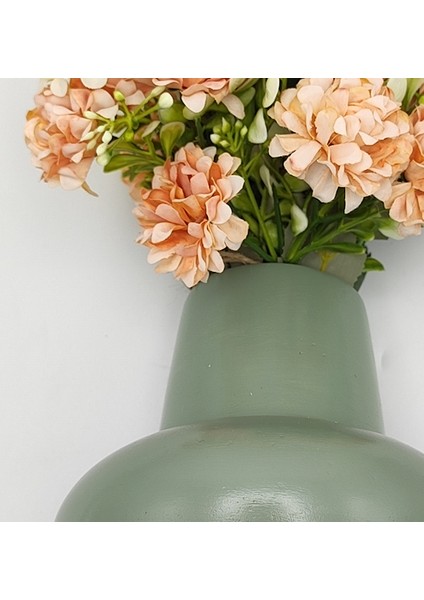 | Bohem Stil Dekoratif Vazo | Modern Minimal Yuvarlak Form | Lush Sage | fiyatları