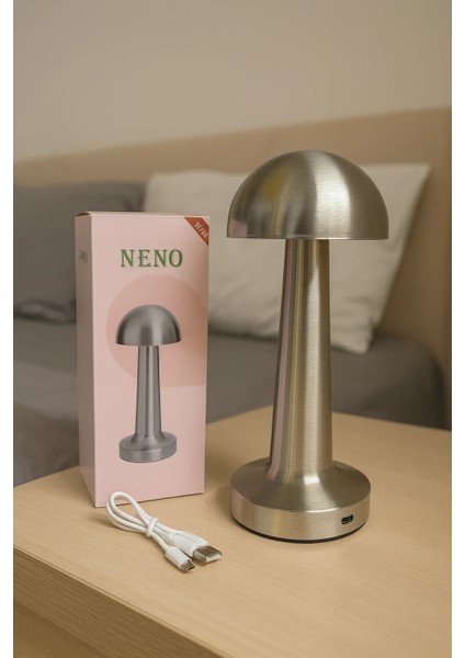 Bakır Metal Gövdeli Mantar LED Masa Lambası fiyatları