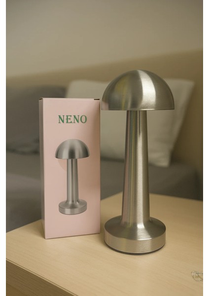 Bakır Metal Gövdeli Mantar LED Masa Lambası fırsatları