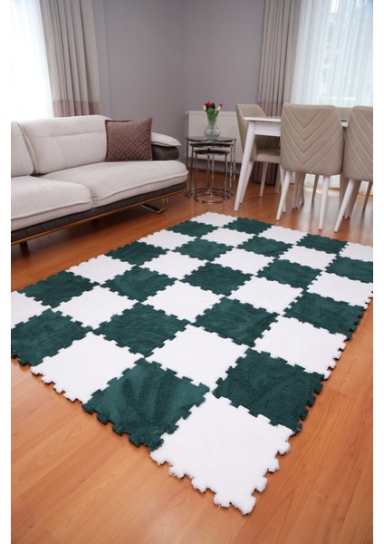 Peluş Kreş Halısı Anaokulu Puzzle Halı Japon Halı 50X50