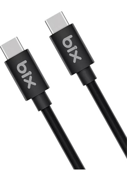 BX-UC02C 60W Type-C To Type-C Hızlı Şarj ve Data Kablosu 1.2 Metre Siyah modelleri