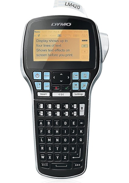 Label Manager 420P, Elde Taşınır ve Pc Bağlantılı Etiketleme Makinesi (6/9/12/19 mm D1 Şeritlerle Uyumlu Kullanım) - S0915440