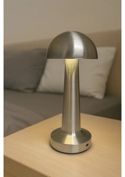 Bakır Metal Gövdeli Mantar LED Masa Lambası indirimleri