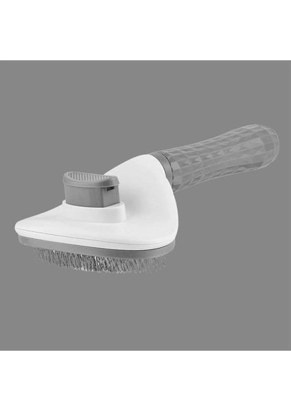 Adatak® Kedi Köpek Tüy Toplayıcı Kendini Temizleyebilen Ergonomik Rahat Evcil Hayvan Tarağı Gri modelleri