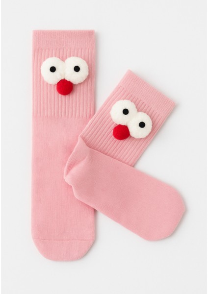 Pörtlek Gözlü 2’li Renkli Çorap Seti | Hediye Kutulu Pamuklu Eğlenceli Çoraplar fiyatları