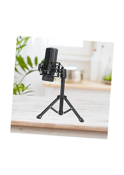 Taşınabilir Mikrofon - Kompakt Masa Mikrofonu Tripod Standı Saklaması ve Taşıması Kolay Çevrimiçi Sohbet Için Ideal fırsatları