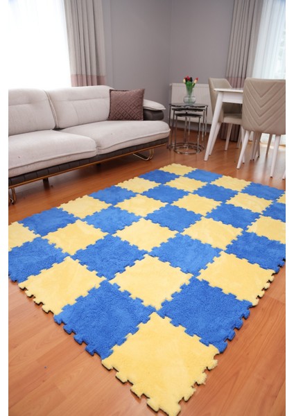 Peluş Kreş Halısı Anaokulu Puzzle Halı Japon Halı 50X50 modelleri
