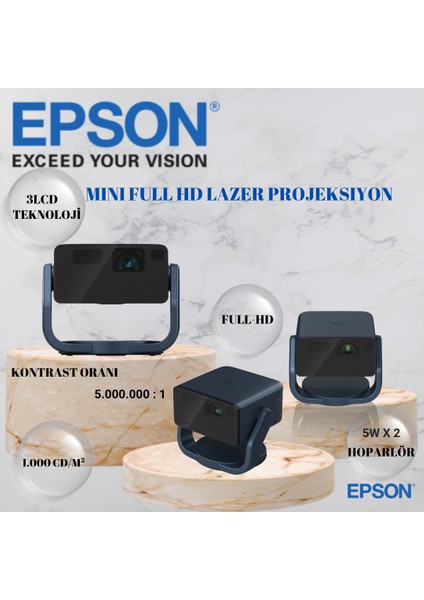 EF-22N Akıllı Mini Lazer Projeksiyon Cihazı