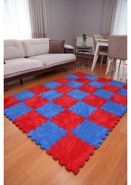 Peluş Kreş Halısı Anaokulu Puzzle Halı Japon Halı 50X50 modelleri