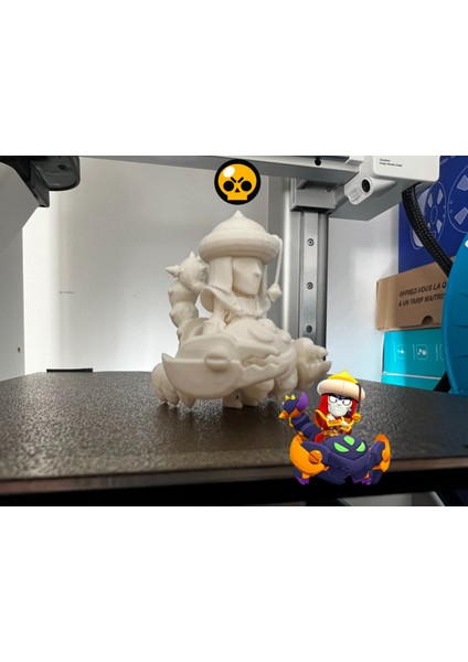 Kendin Boya Brawlstars Chuck Scorpion Figürü | Boyasız Hobi & Dekor Ürünü