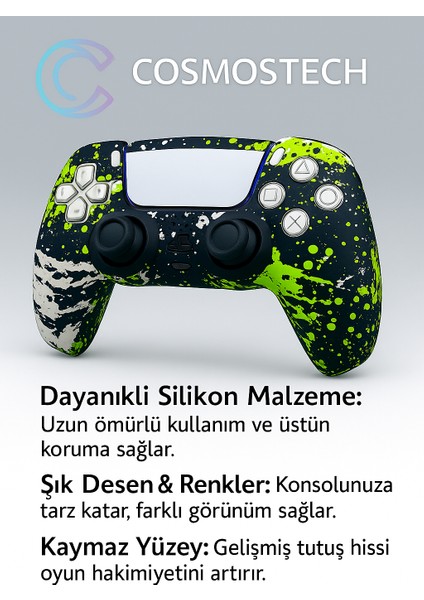 Ps5 Dualsense Joystick Koruyucu Silikon Kılıf – Yüksek Kaliteli, Esnek, Şık Desenli Kaplama fiyatları