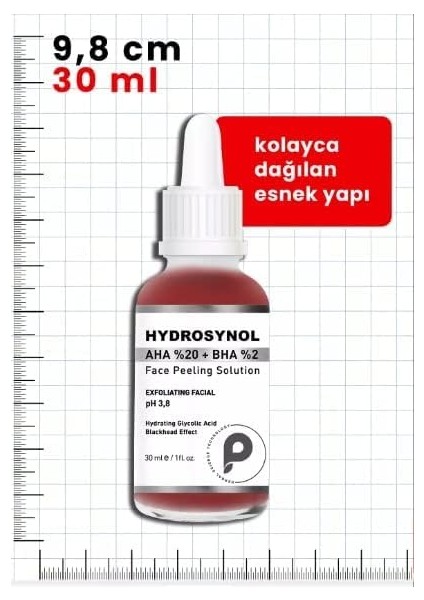Hydrosynol Ton Eşitleyici Aha%20 Bha%2 Peeling Serum 30 ml fiyatları