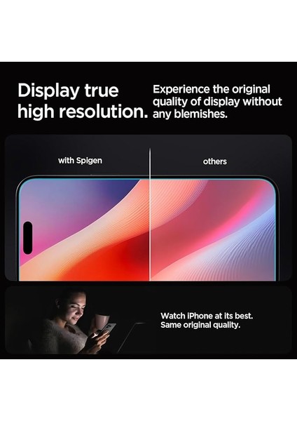 iPhone 16 Pro Max ile Uyumlu Cam Ekran Koruyucu Kolay Kurulum Glas.tr Ez Fit Slim Hd - AGL07914 fırsatları