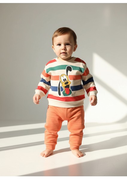 Erkek Çocuk Goofy Baskılı Alt Üst Takım 9-12-18