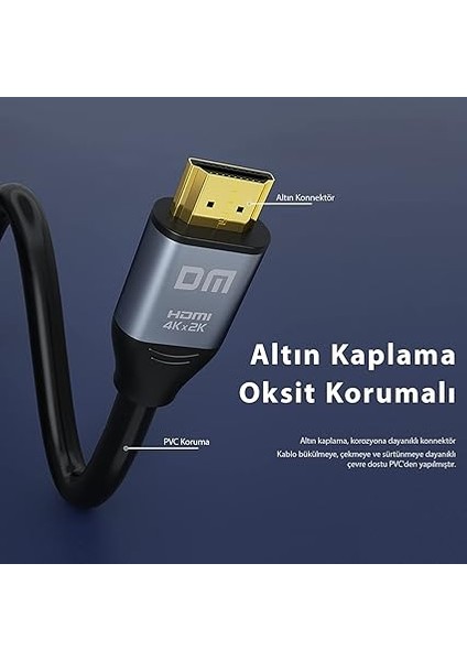 HI010 4K 60Hz HDMI 2.0 Görüntü ve Ses Aktarım Kablosu 10 Metre fırsatları